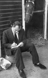 Prince Aly Khan at the stables